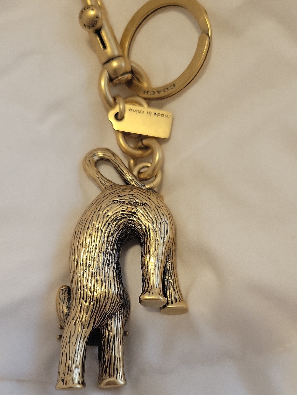 NWOT Coach Cat Charm Keychain - Picture 5 of 8